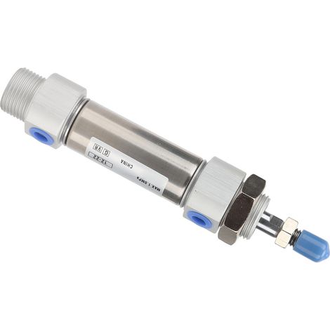 Vérin pneumatique SMC à tige de piston filetée, mini-équipement en acier inoxydable à 2 actions