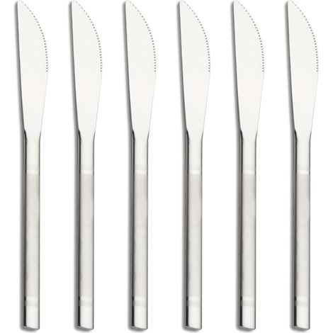 Lot de 6 couteaux à beurre pour enfants en acier inoxydable