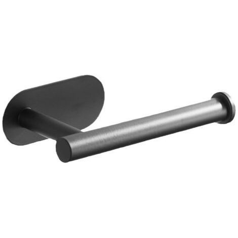Porte - rouleau de papier toilette mural en acier inoxydable, porte - rouleau de papier toilette pour salle de bains et cuisine, porte - papier noir mat (1/3)