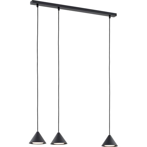 Lampada a sospensione nera ELIT 3 luci GX53 Emibig (1/5)
