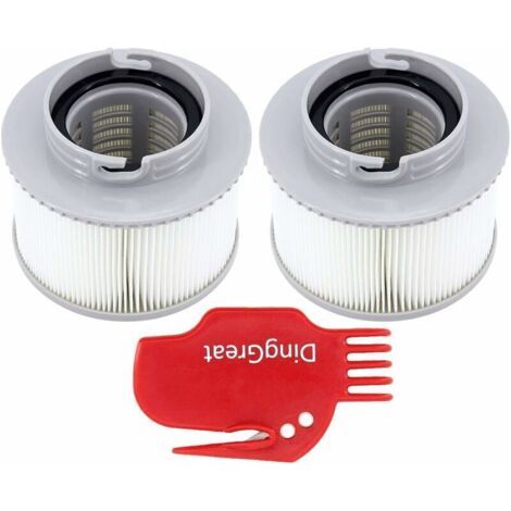 Pair Cartouches filtrantes de rechange DingGreat (lot de 2) pour piscines et spas Whirlpool, compatibles avec le filtre à cartouche MSPA FD2089. (1/5)