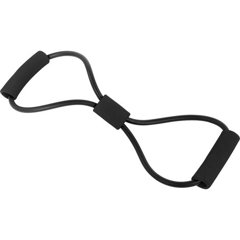 Élastique élastique de résistance pour l'entraînement, corde élastique, tube de fitness pour le yoga et la salle de sport (noir) (1/5)