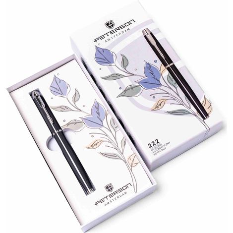 Penna a sfera PTN 222-GB-3260 grigio-argento in scatola (1/5)
