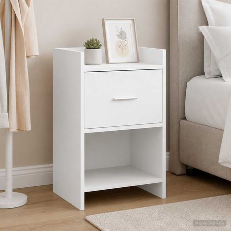 vidaXL Comodini Bianco 40 x 30 x 60 cm Legno ingegnerizzato (1/5)