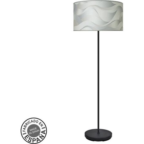 FABRILAMP Stehleuchte de Stehleuchte Moda 1xe27 Schwarz/ola Grau