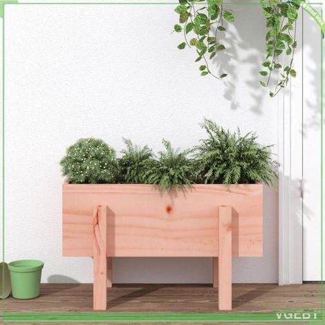 Jardinière de jardin - FAFEICY - 825182 - Bois de douglas massif - 62x30x38 cm - Non traité (1/5)
