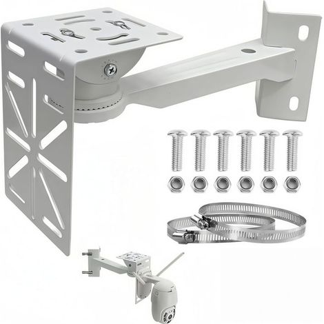 Support Polyvalent d'angle pour Caméra Extérieure, Idéal pour Une Surveillance Efficace en Extérieur (1/5)