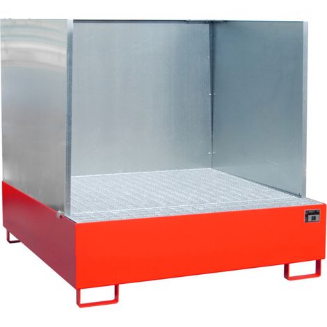 Bauer Südlohn Bac de récupération AW 450/SW, peint, rouge feu