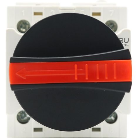LONQ-40 Interrupteur-sectionneur solaire CC 4P 32A 1500V PV à poignée rotative pour boîtier de distribution solaire sur rail DIN (LONQ-40.F) (1/5)