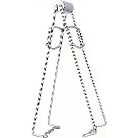 HONORNIC - Pince à vaisselle pliable en acier inoxydable (1 pièce) - Anti-brûlure - Pince pour bols, assiettes et casseroles - Support pour ustensiles de cuisine