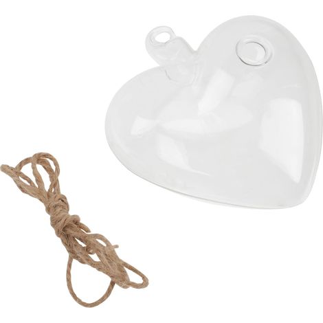 Vase suspendu transparent en forme de cœur Milisten pour la décoration chambre (1/5)