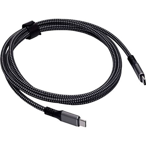 Akyga Câble USB Fiche mâle Thunderbolt, Fiche mâle Thunderbolt 1.50 m noir AK-USB-34 C832062 (1/2)