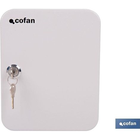 Armario de llaves 20 llaves, acero resistente, 20 x 16 x 7,5 cm, cerradura incluida. (1/5)