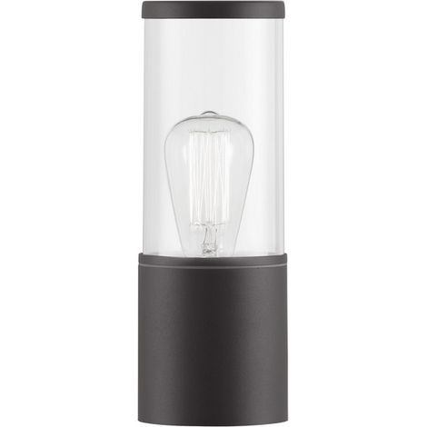 Merano Athens Borne d'extérieur en aluminium gris foncé, LED E27 IP65