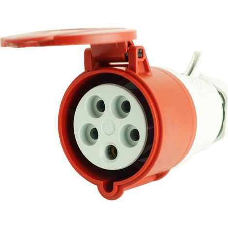 Tragbare Steckdose CEE 5P 16A 400V IP44 industrietauglich (1/5)