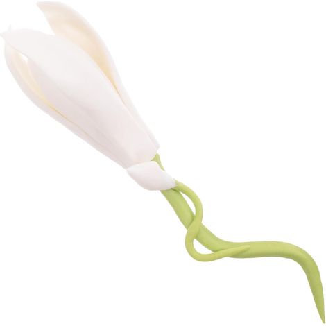 Décoration de Table en Céramique Fleur de Jonquille Artisanale, Support pour Stylo, Ornement Créatif pour Maison de Thé et Bureau, Mini Figurine Décorative (1/5)