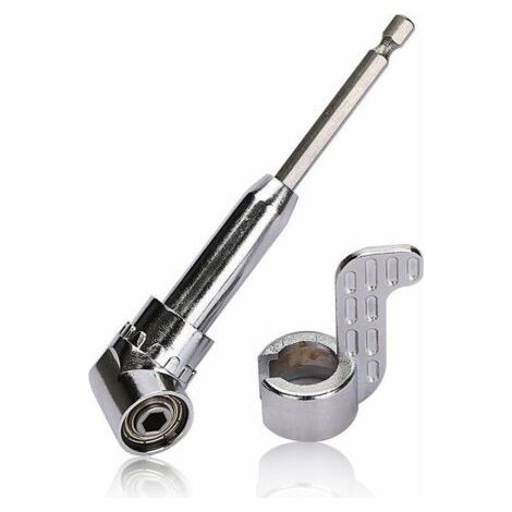Renvoi d'Angle Visseuse Coudée à Angle Droit 105 Degrés Tige Hexagonale 1/4" pour Perceuse (1/5)