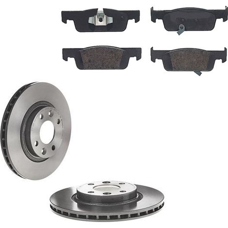 KIT FRENI ANTERIORI compatibile con SMART FORFOUR 2 VOLUMI/CODA SPIOVENTE (453) - DISCHI + PASTIGLIE OEM: P 50 137 , P 68 059 / 18316 /SOSTITUZIONE DIRETTA/BASSA POLVERE/SILENZIOSO