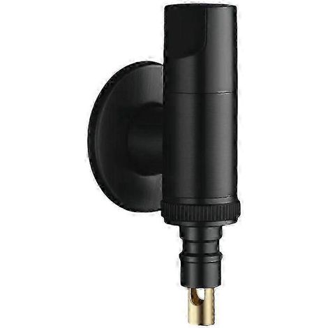 Adaptateur de robinet en laiton pour machine à laver, robinet d'eau froide simple, connecteur G1/2 G3/4, vanne noir (1/5)