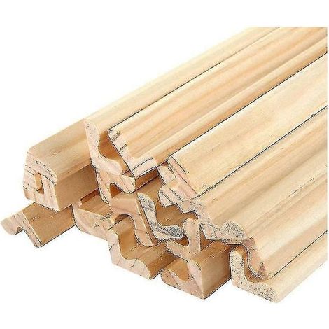 Lot de 20 supports en bois pour carreaux, étagères de remplacement pour lettres et plateaux (1/5)