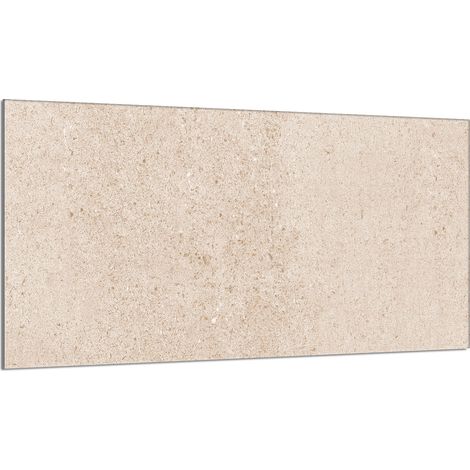 Plaque de protection en verre pour poêle 90x52 Beige (1/5)