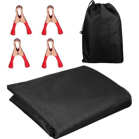 Rear Barn Door Cover Heavy Duty Oxford Fabric with 4 Clips Thick 210D Waterproof Canopy for Van 180x113cm Fits Ducato, T5/T6, Transit