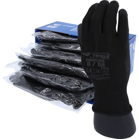 Brilliant Tools Brillant Tools Mikro-Feinstrickhandschuh BT1569 Gr. 8 schwarz