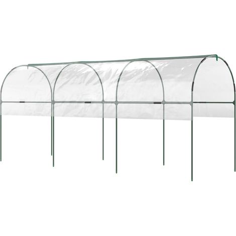Serra a tunnel con telo trasparente e tetto ad arco 400 x 123 x 171 cm MODENUIT (1/4)
