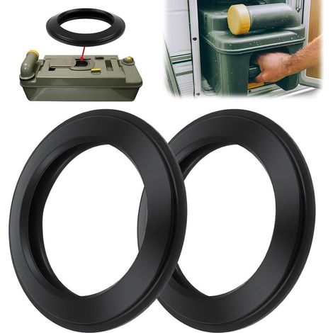 Joint WC pour Thetford Camping Car, Joint à Lèvre Imperméable, Joint Cassette WC Silicone Haute Élasticité Étanche Anti-Fuite Compatible C200/C220/C250/C260/C400/C500, 2pcs (1/5)