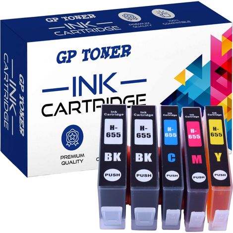 5x Tinte für HP GP-H655XL cmykk (1/5)