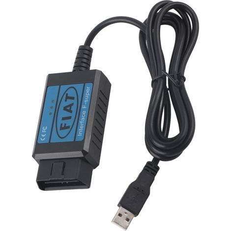 OBD II EOBD USB-Diagnosegerät/Scanner/Lesegerät geeignet für Fiat Panda/Punto/Doble/Lancia (1/5)