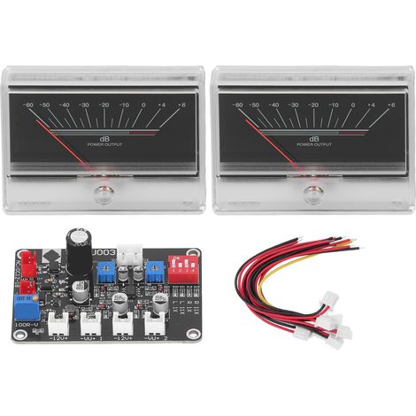 Indicateur de Niveau Audio VU Meter avec Préampli et Carte Pilote - Kit Complet (1/5)
