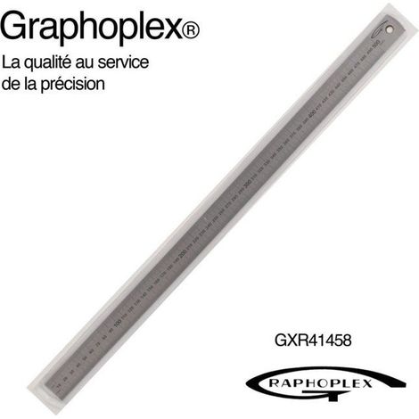 Graphoplex - Réglet acier flexible ép 0,5mm l 13mm L 50cm