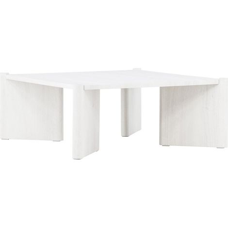 Table Basse Design "Rogaland" 100cm Blanc (1/5)