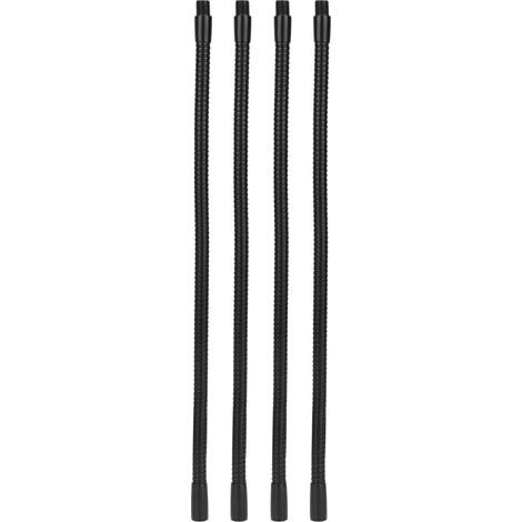 4 bras de lampe flexible en aluminium, calibre 10mm, tuyau de lampe de bureau orientable, accessoires d'éclairage 30cm (1/5)