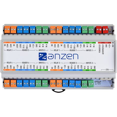 Centrale autonome 4 lecteurs (UTL) sécurisée OSDP logiciel embarqué gestion PC AZUTL4 AIPHONE 180005