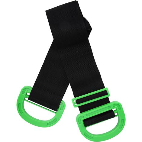2 Sangles de levage ajustables, poignées ergonomiques, matériel résistant, pour meubles et cartons (1/5)