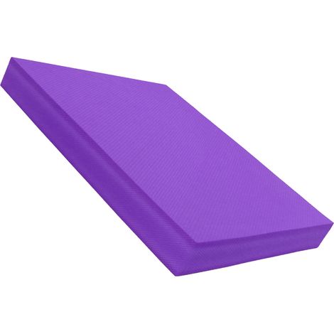Coussin d'équilibre pour exercices et fitness en position debout - Souple, haute résilience, antidérapant et imperméable - TPE violet - 40 x 33 x 5 cm (1/4)