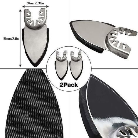 Kit de patins de ponçage de détail de 54 pièces compatibles avec le bois/gypse Autre thsinde de ponçage de polissage-- (1/4)