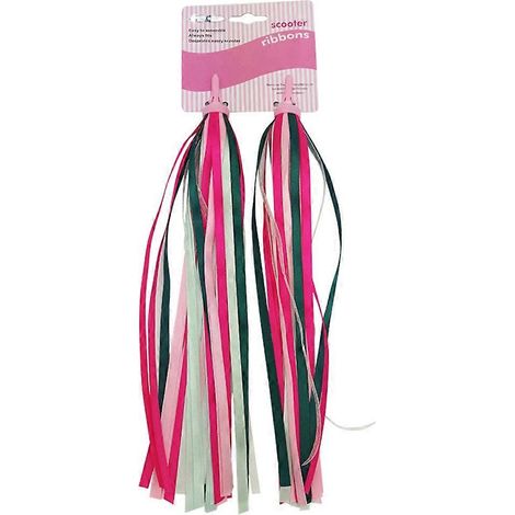 Accessoires pour trottinettes de sport extérieur pour enfants : rubans, moulins à vent, pompons, sonnettes roses (1/5)