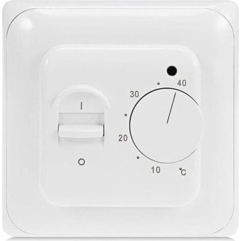 Thermostat manuel avec sonde pour chauffage au sol électrique, 220 V CA, 16 A, régulateur de thermostat mécanique pour chauffage au sol (1/5)