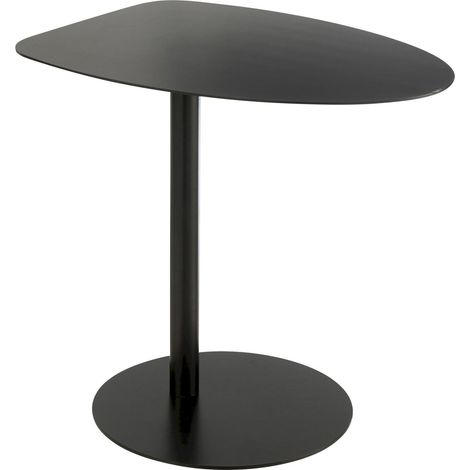 Bout de canapédesign métal noir style contemporain élégant - Noir mat contemporain (1/5)