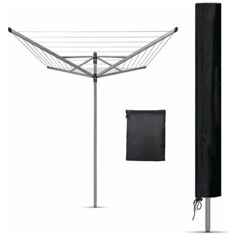 Protective cover for clotheslines with parasol, 165 x 16 x 16 cm – waterproof 210D Oxford fabric with UV protection – including practical storage bag