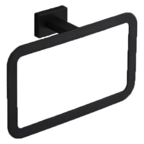 Anneau porte-serviettes Anneau porte-serviettes pour toilettes de salle de bain (anneau porte-serviettes-noir) (1/5)