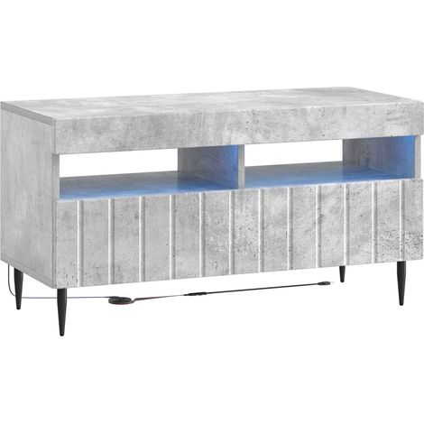 Mueble de TV LED Gris Hormigón Madera de ingeniería vidaXL (1/5)