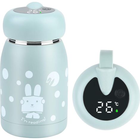 Tasses de voyage étanches - Bouteille d'eau isotherme - Affichage LED de la température - 320 ml - Bouteille d'eau intelligente en acier inoxydable 304 - Bouteille d'eau chaude et froide (1/5)