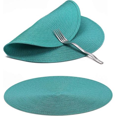 Helena 6er-Set abwaschbare Platzsets – 38 cm Durchmesser (1/5)