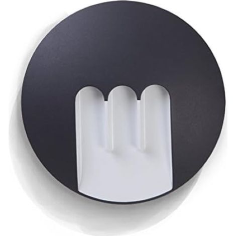 Lutec Mask Lampada da Esterno a LED Integrato 9 W, Grigio Antracite [Classe di efficienza energetica A+] (1/2)