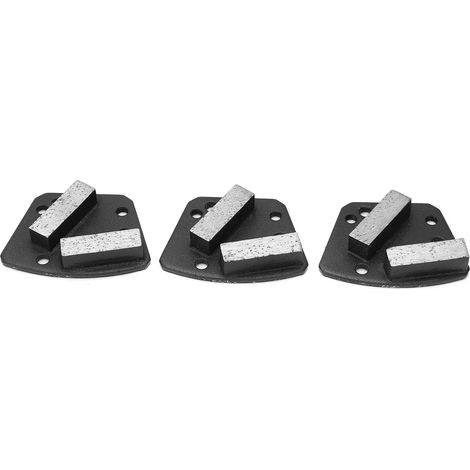 3 Meules Diamantées Trapézoïdales Béton 16 6 Trous Dents Droites Noires (1/5)