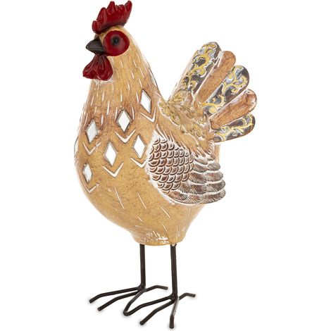 Figurine décorative de poule Avila, brune, 21 cm (1/5)